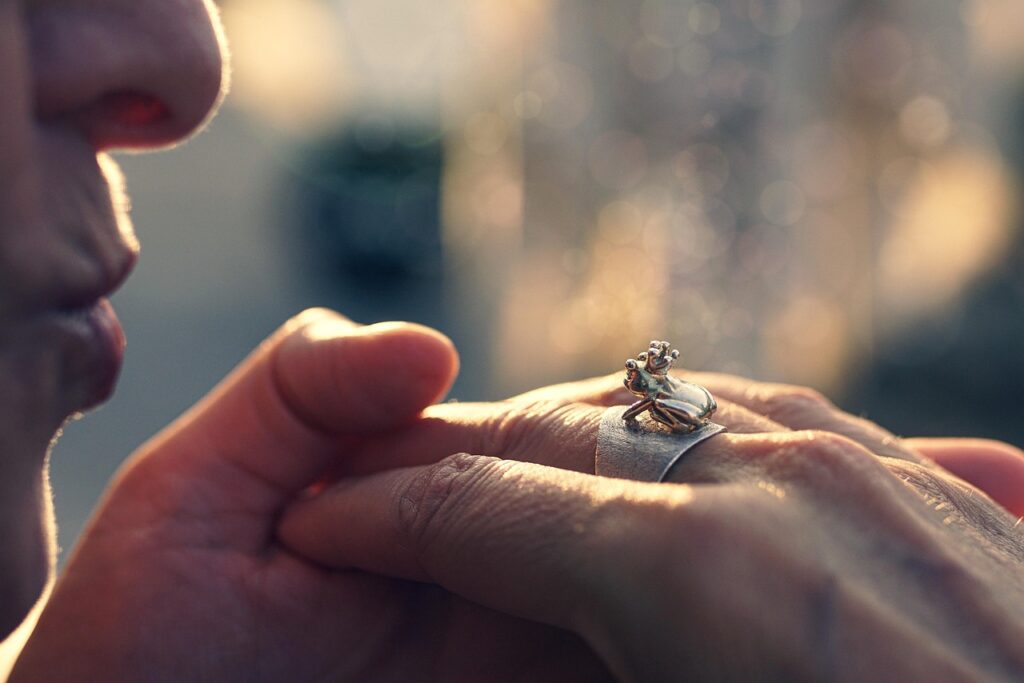 fairy tale, ring, frog prince, kiss, frog, accessory, story, dream, concept, fairy tale, ring, ring, ring, ring, ring, kiss, frog, frog, frog, frog, story, dream, dream